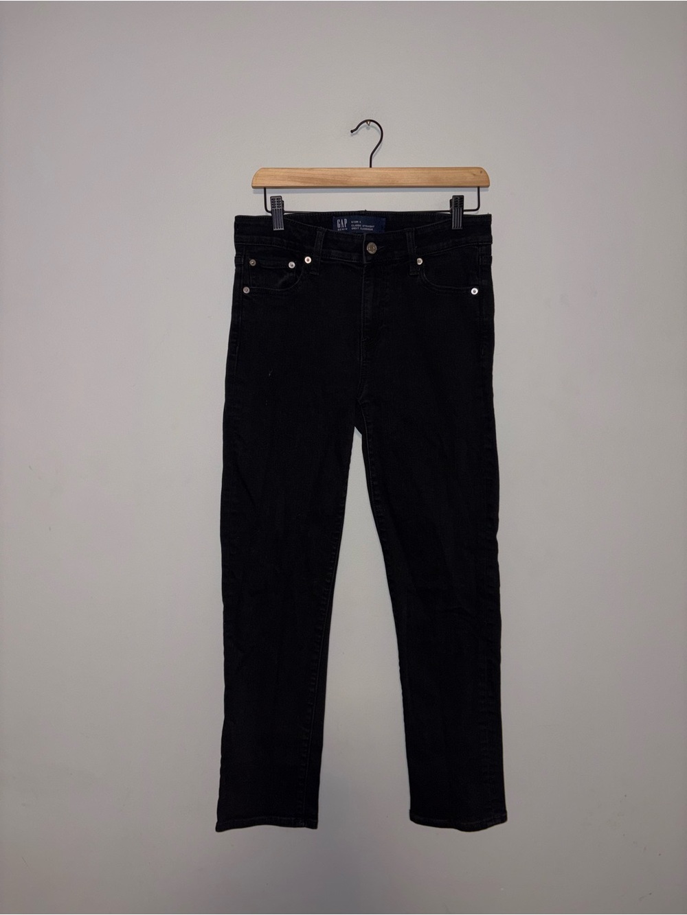 GAP | Black Straight Leg Jeans | Size 8